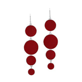 AE-1227-CR Sterling Silver Earring With Coral